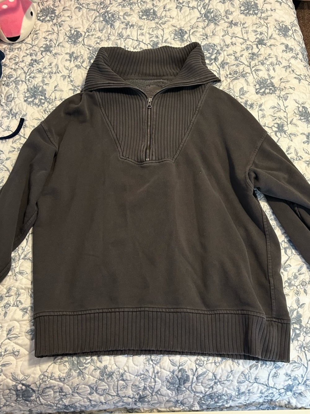 Aerie Women’s Dark Gray Funnel Neck Sweater